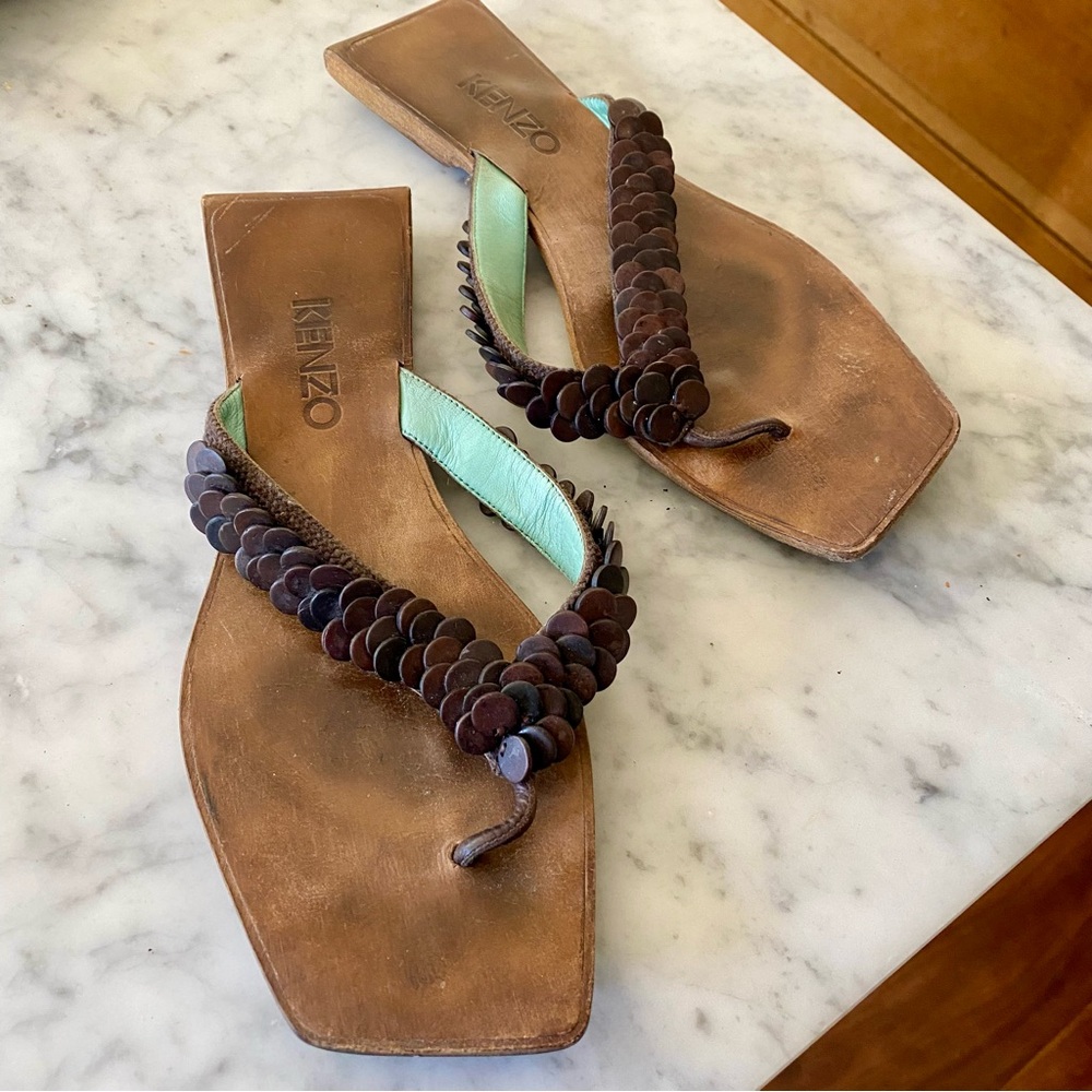 Kenzo Brown Sandals